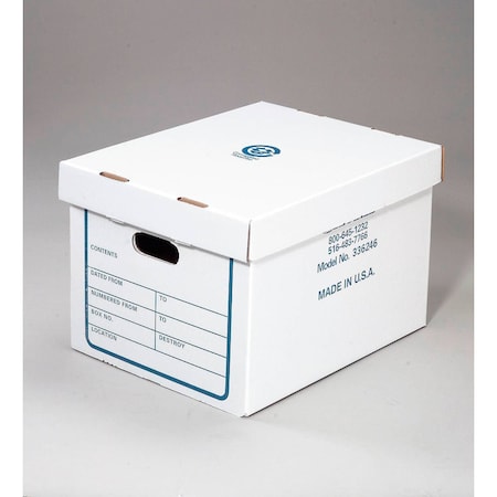 Global Industrial Corrugated Fiberboard, 12 in W, 10 in H, White 336246